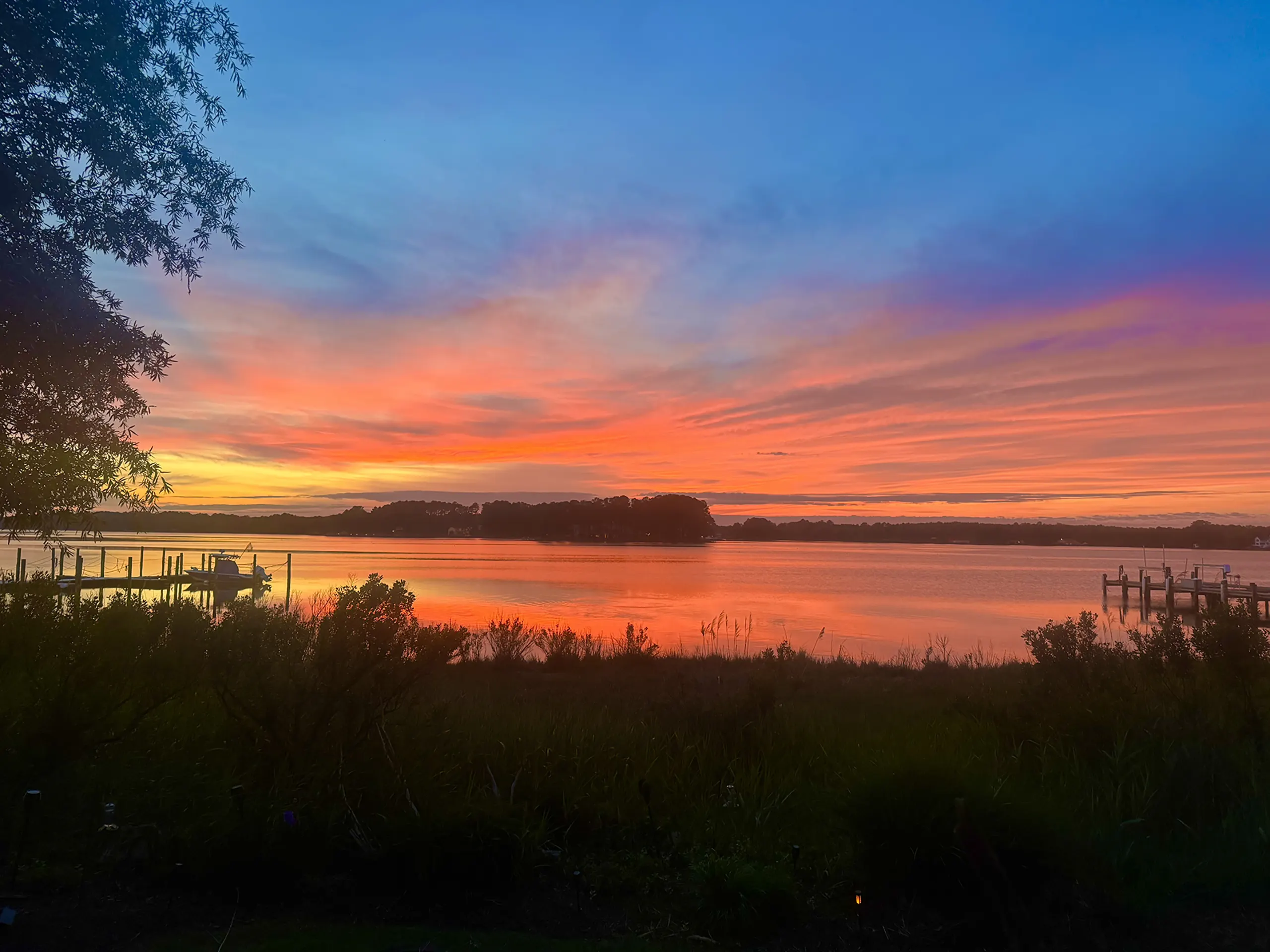 Sunset over the marsh