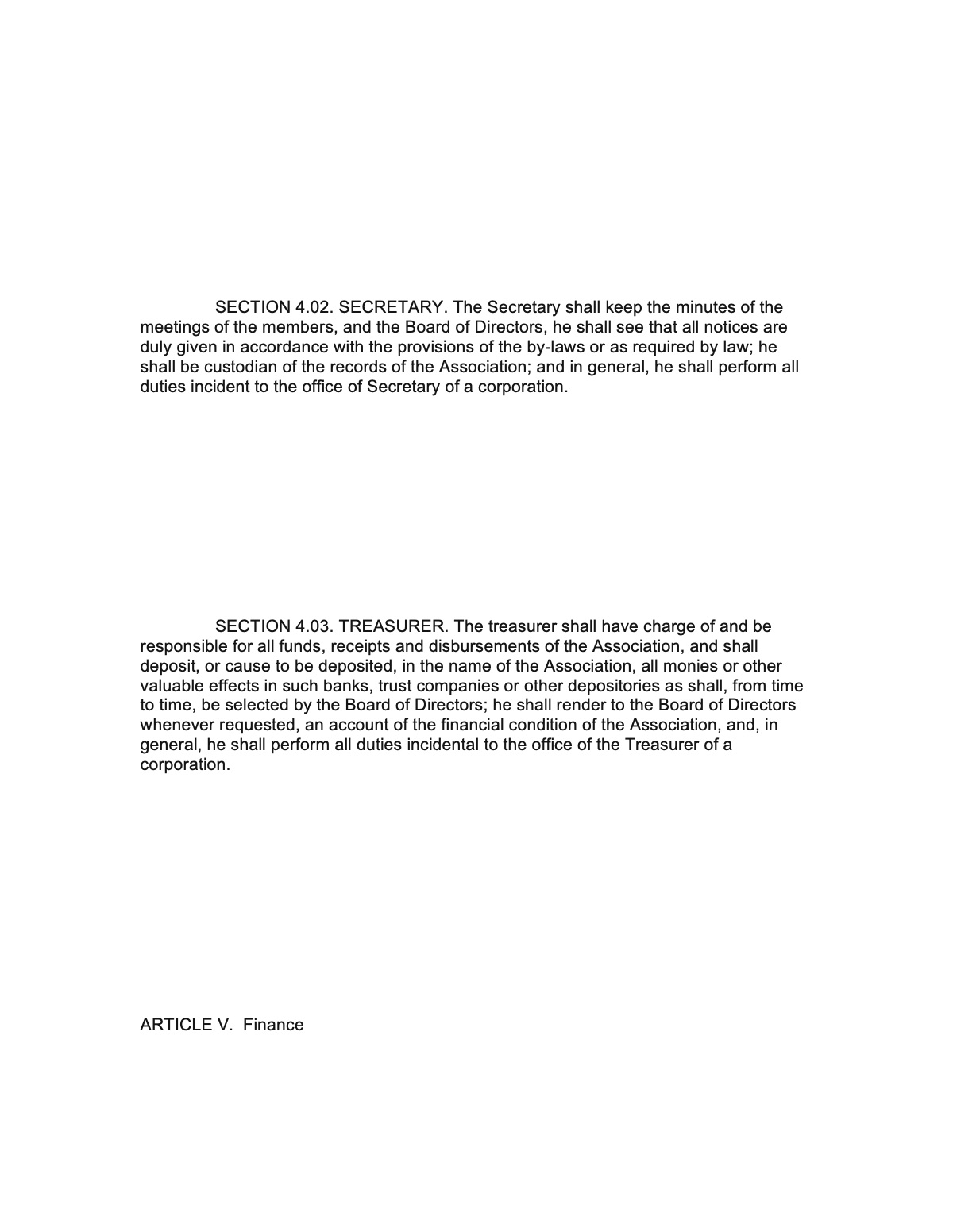 Official page of bylaws