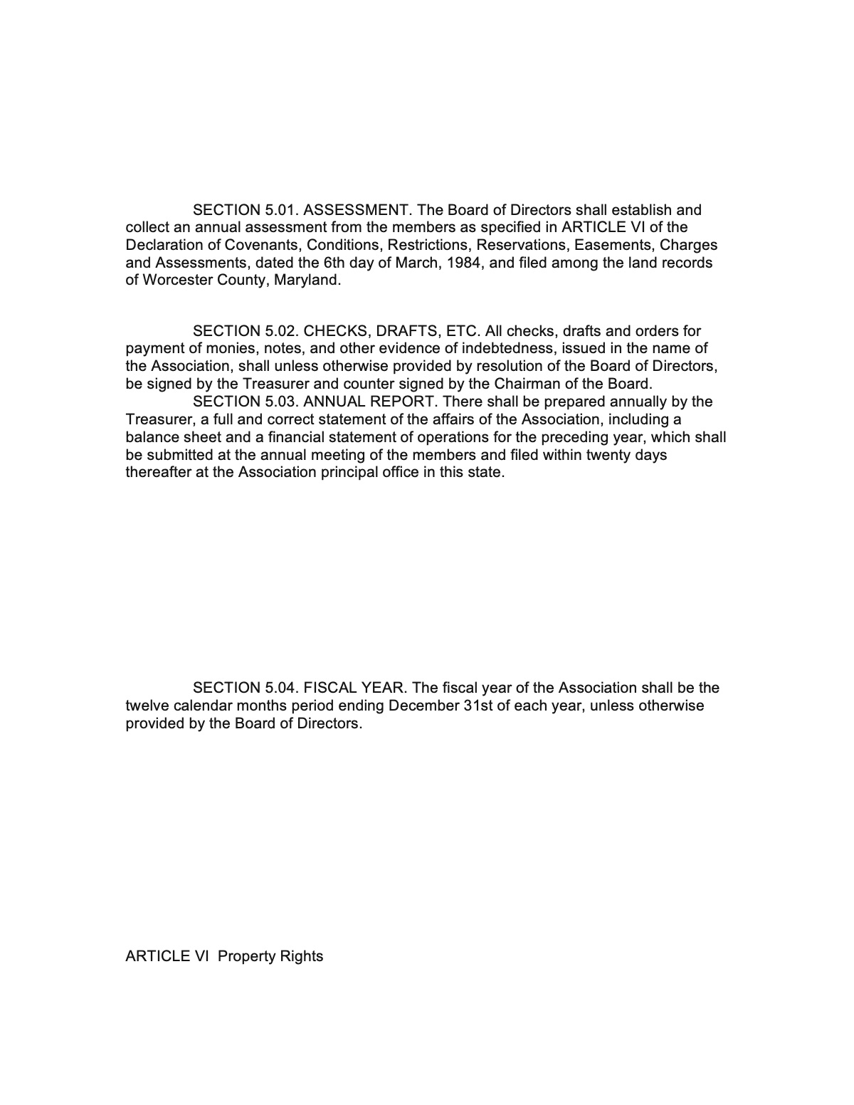 Official page of bylaws
