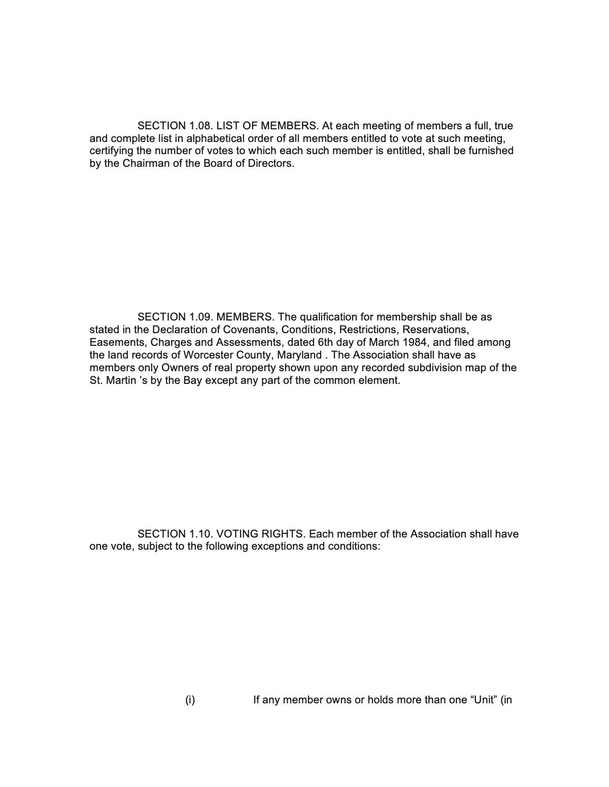 Official page of bylaws