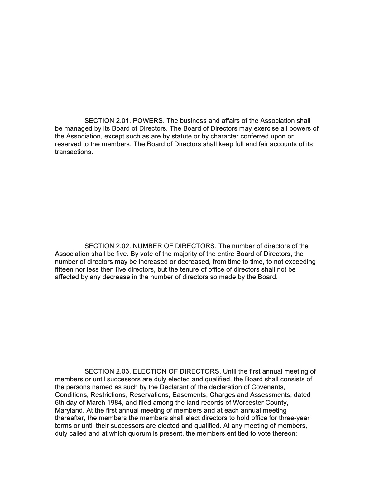 Official page of bylaws