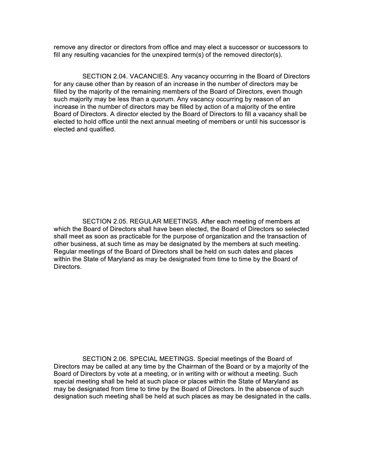 Official page of bylaws