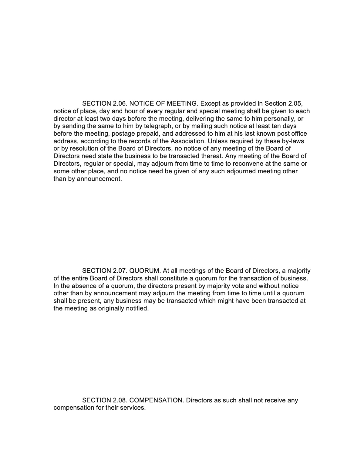 Official page of bylaws