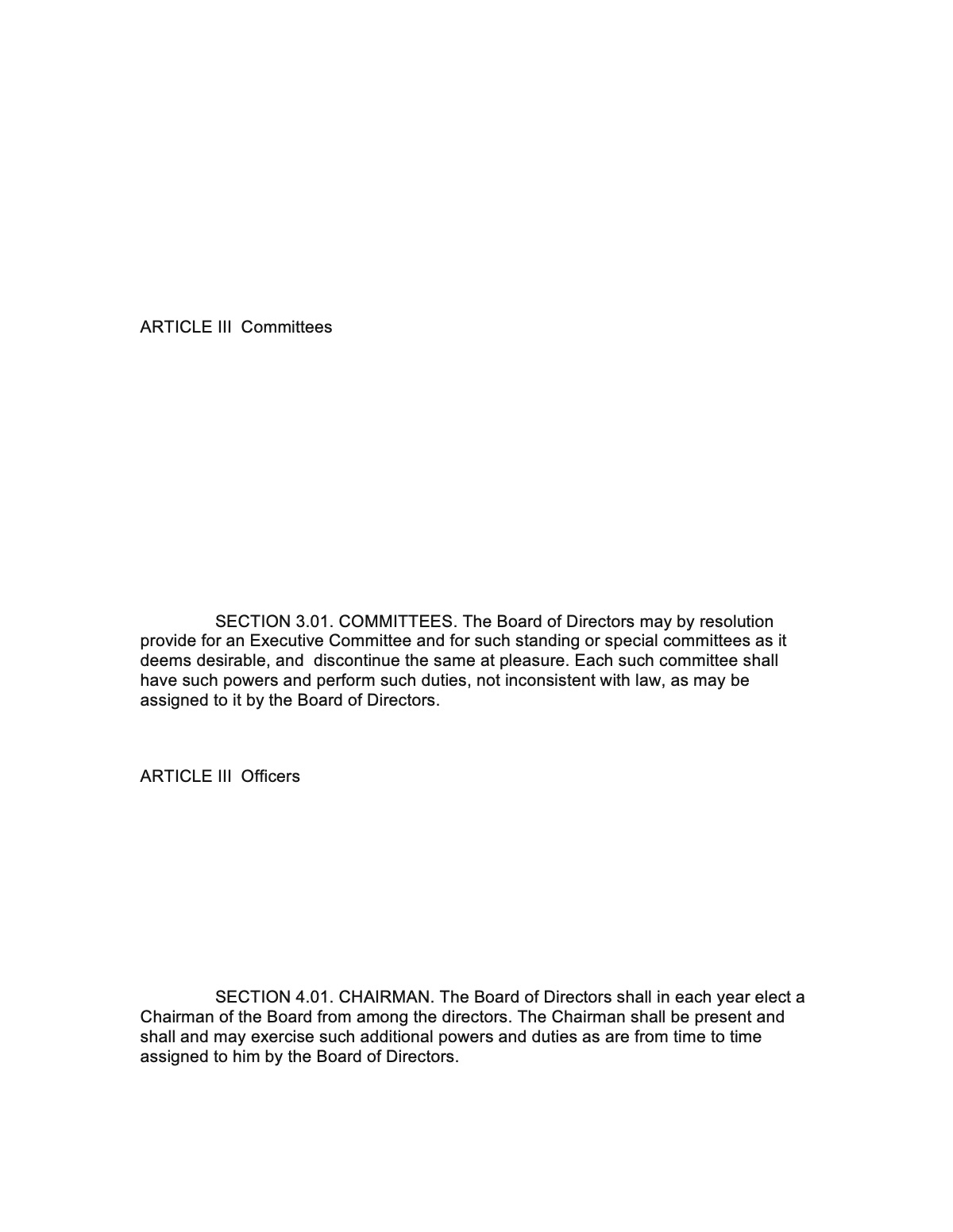 Official page of bylaws