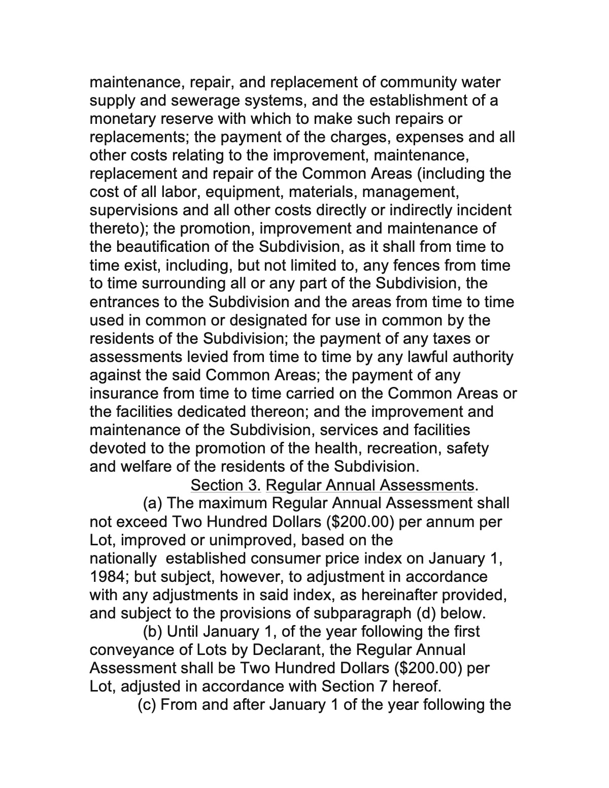 Official page of decliration