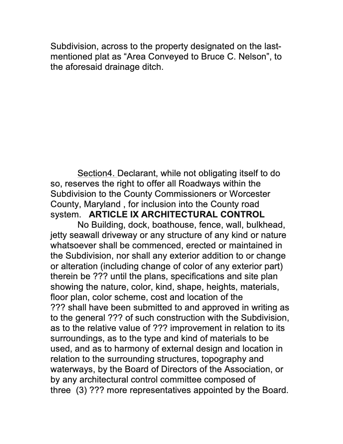 Official page of decliration