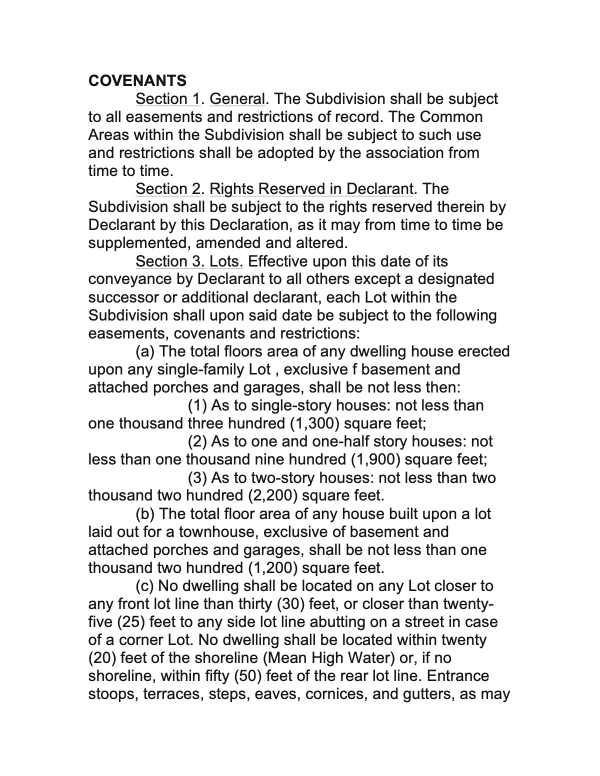 Official page of decliration