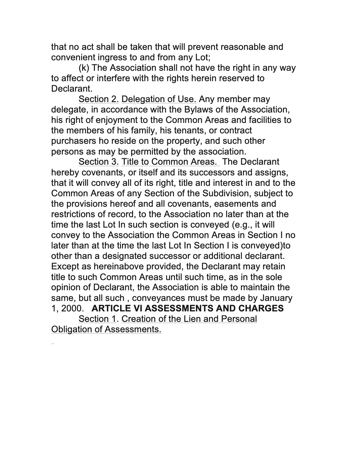 Official page of decliration