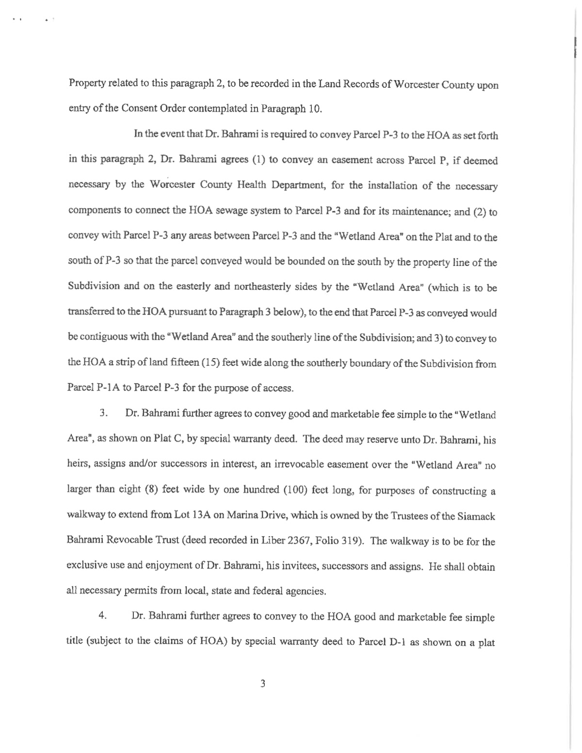 Official page of dock agreement