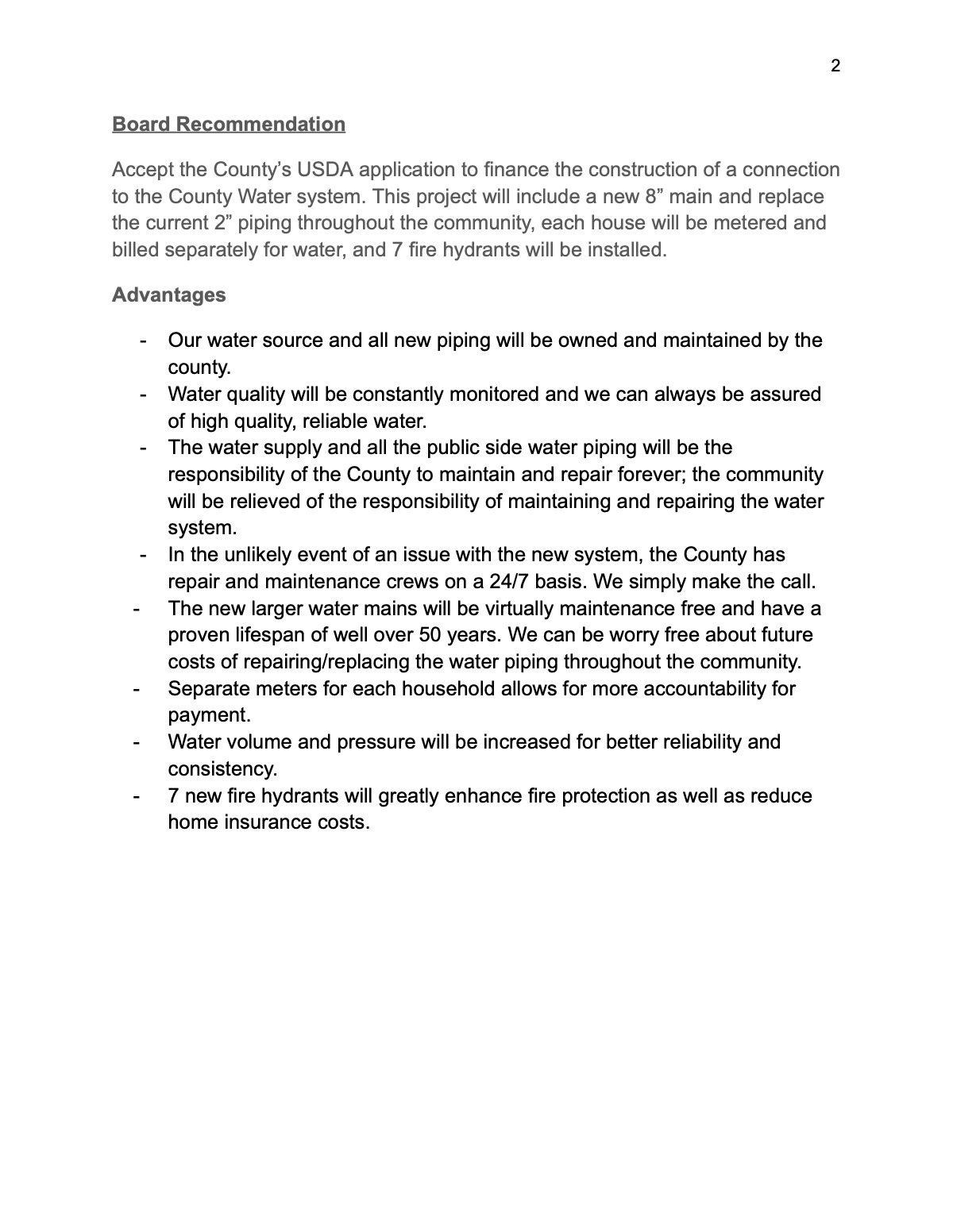 Official page of final - water recommendation 12.18.23