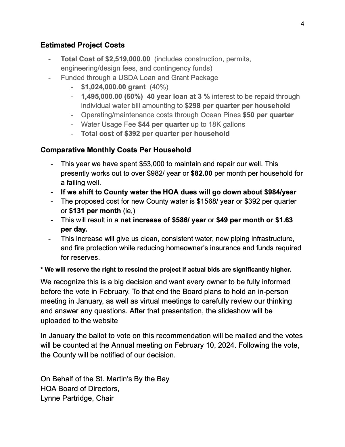 Official page of final - water recommendation 12.18.23 