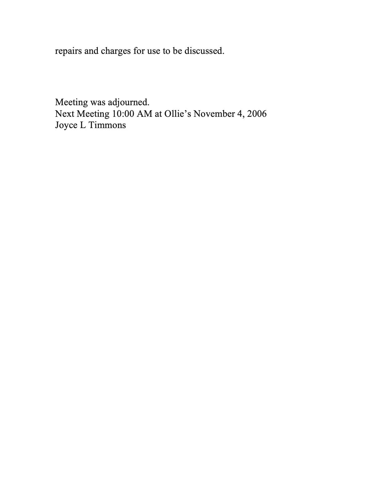 Official page 3 of October 7, 2006 · Minutes