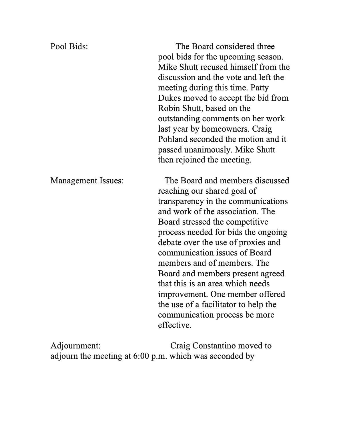 Official page 6 of May 22, 2010 · Minutes