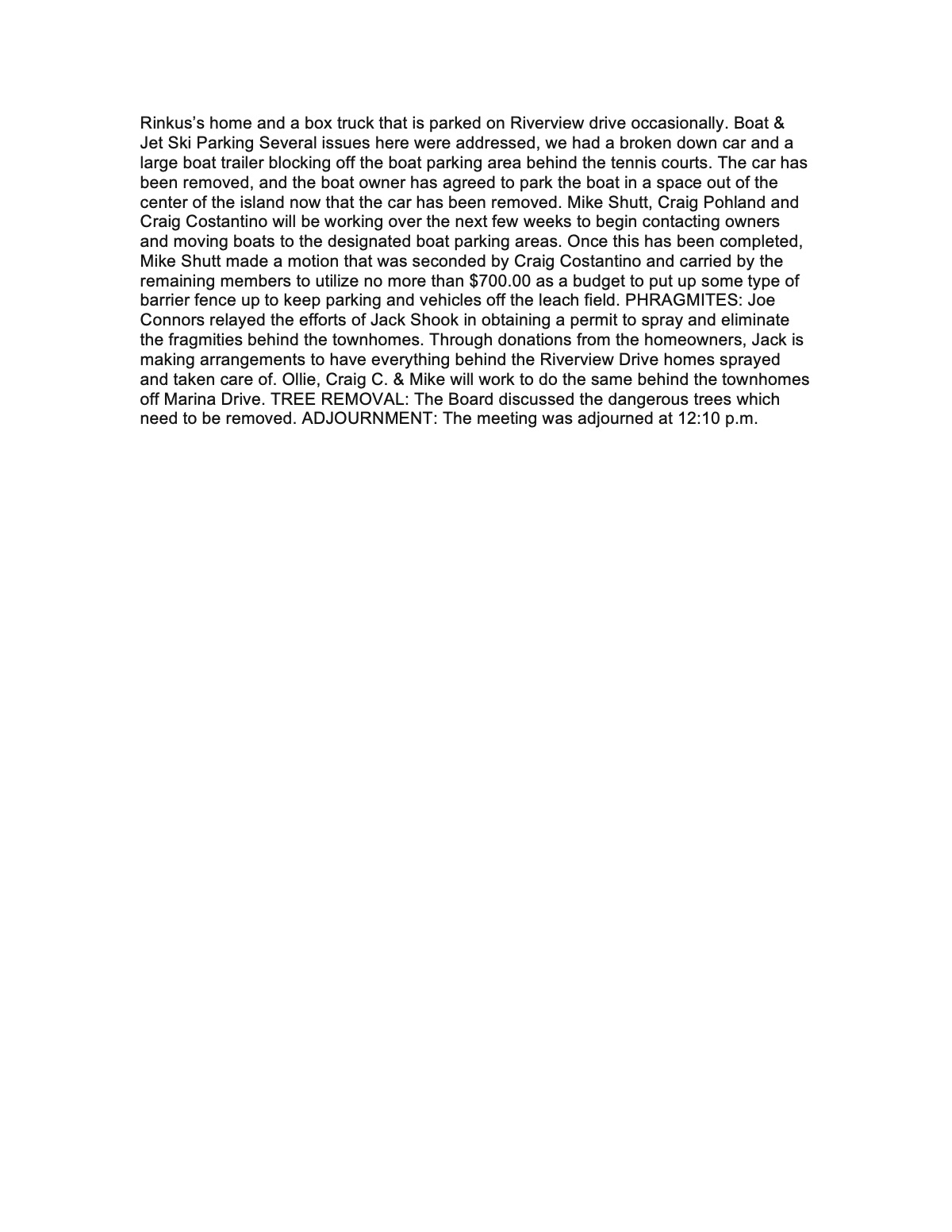 Official page 2 of October 2, 2010 · Minutes