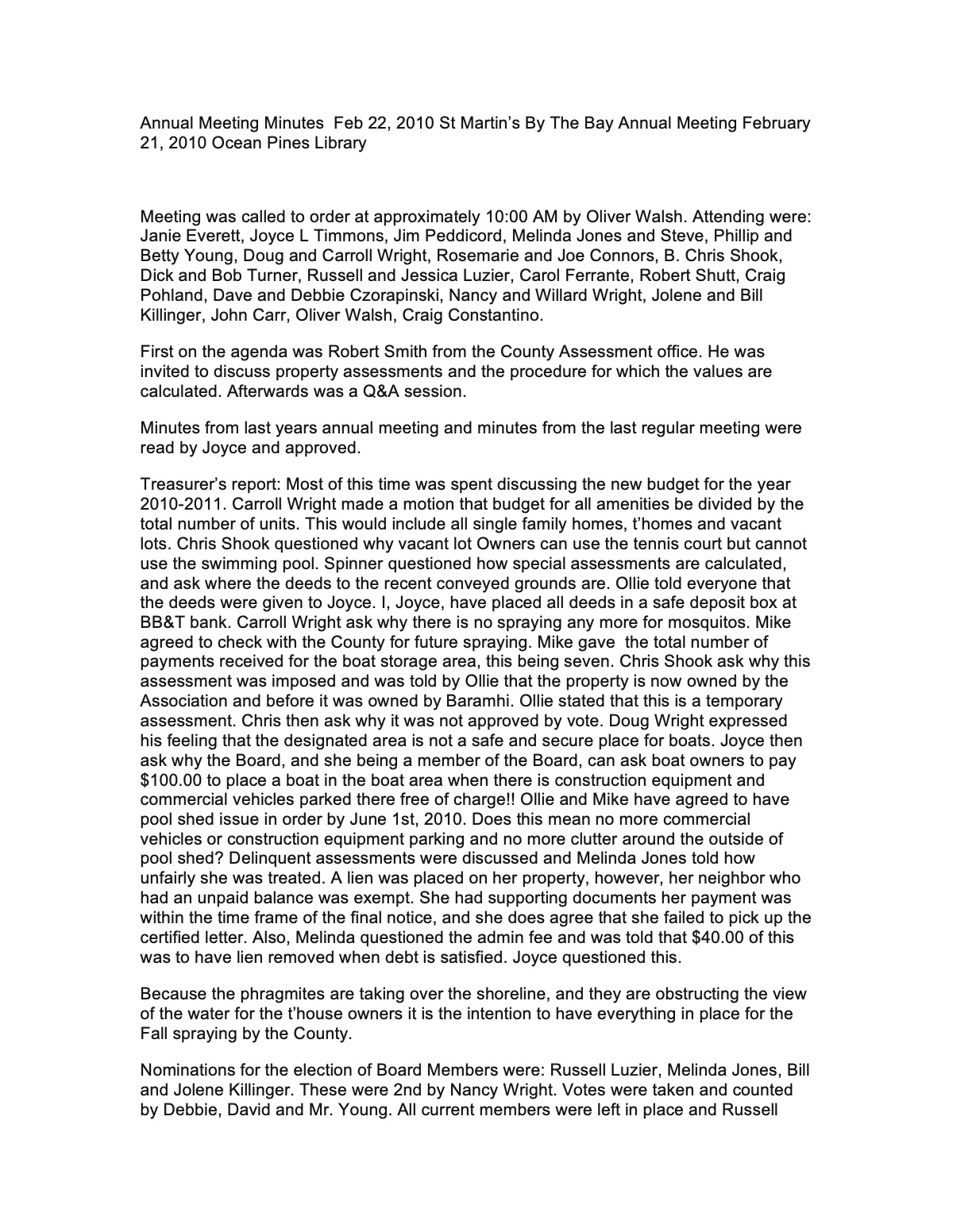 Official page 1 of 2010 · Annual meeting