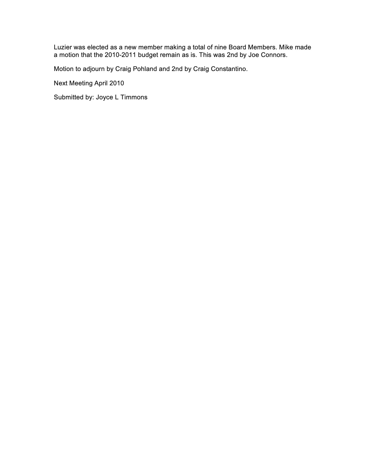 Official page 2 of 2010 · Annual meeting