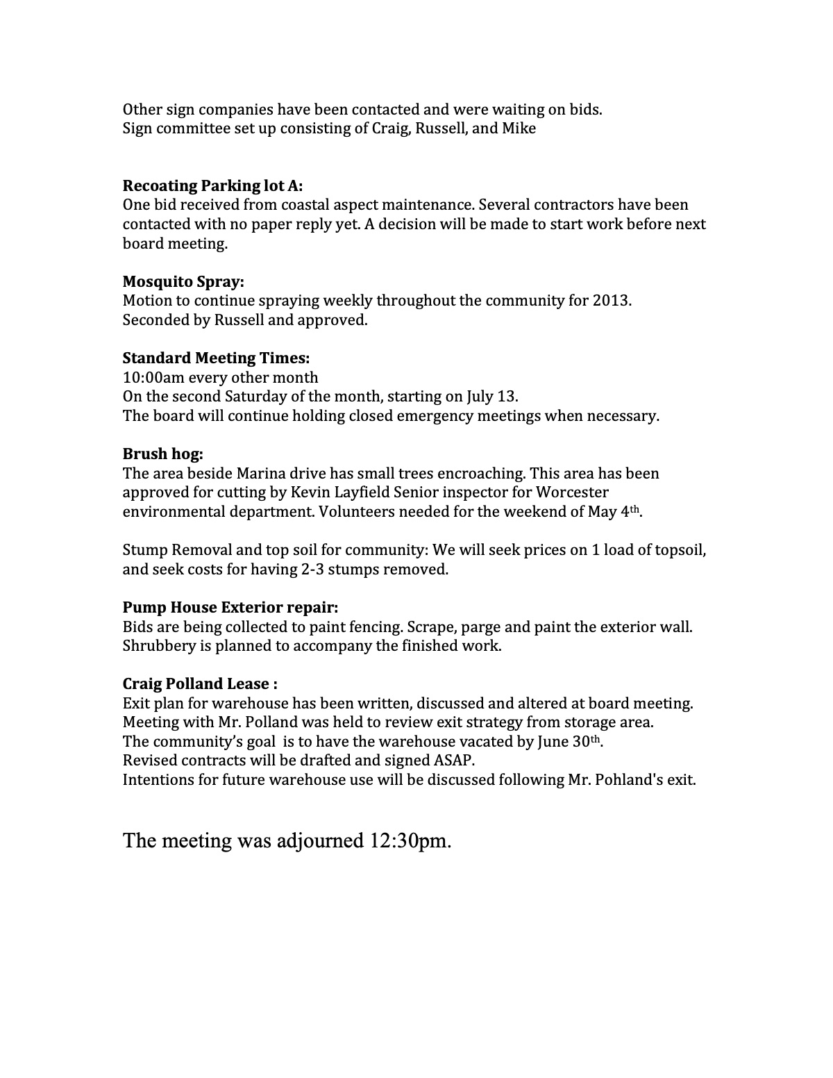 Official page 2 of April 6, 2013 · Minutes