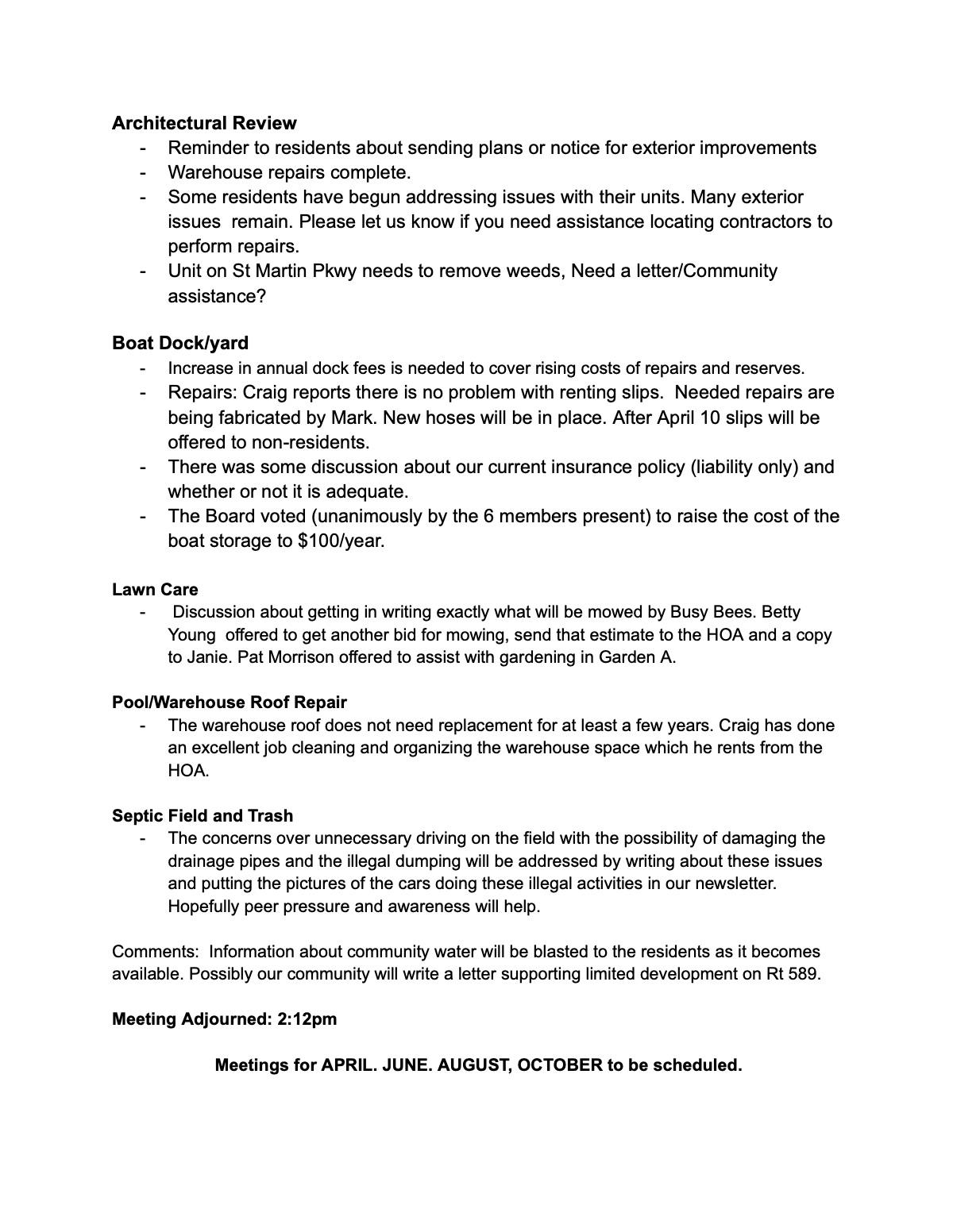 Official page 3 of February 10, 2024 · Annual meeting minutes