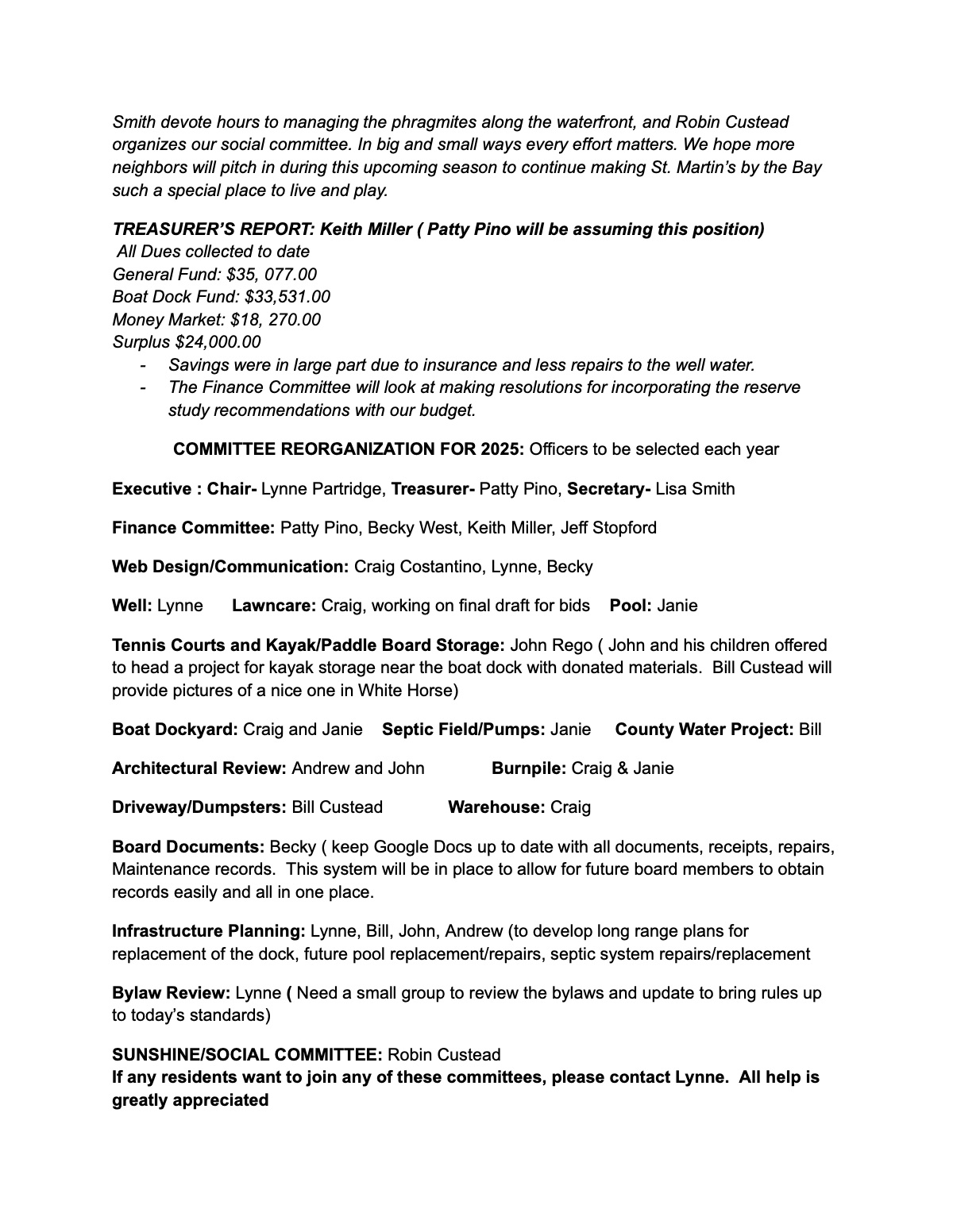 Official page 2 of February 8, 2025 · Annual meeting