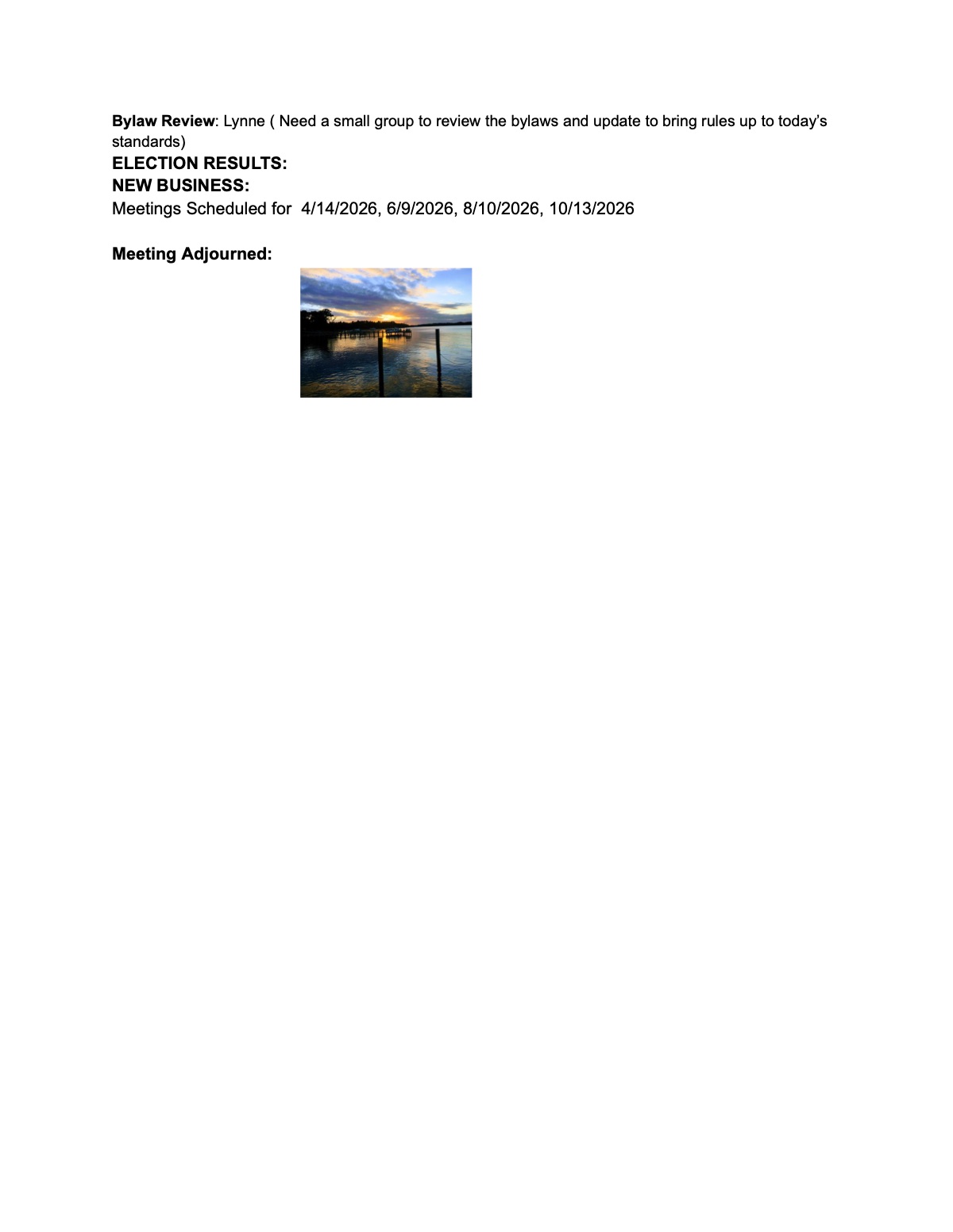 Official page 4 of February 14, 2026 · Annual meeting minutes